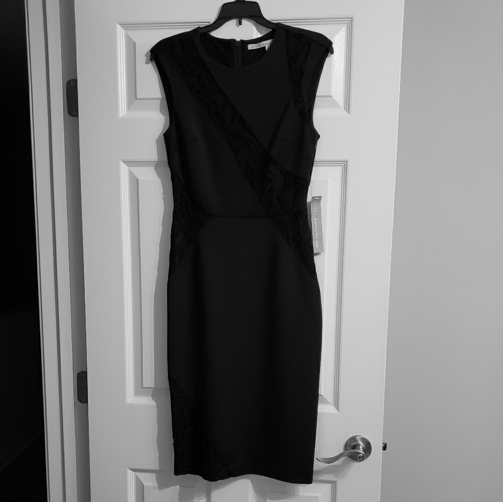 Black Dress with Lace by Rachel Roy
